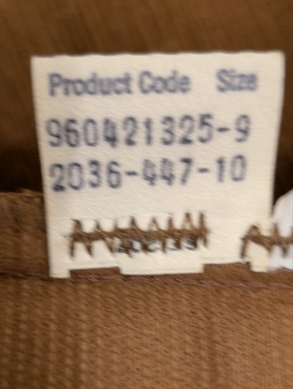 Levi's Vintage Corduroy Culottes Brown Gaucho Knickers Mark 9 See Measurements - Picture 7 of 10